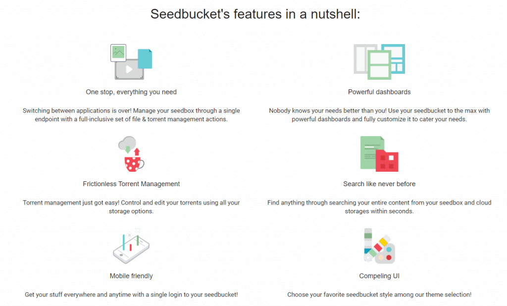 Seedboxes.cc Features