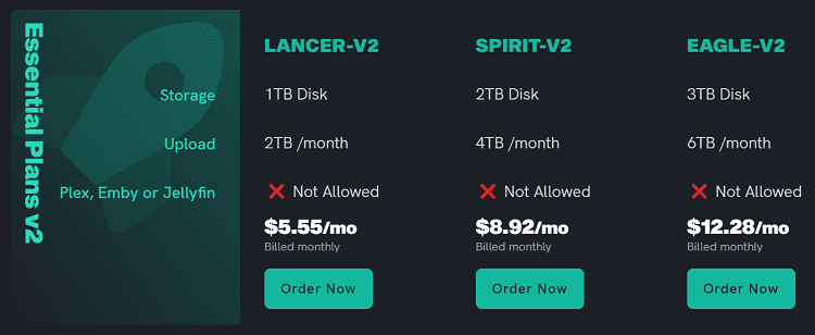 Ultraseedbox Essential Plans v2